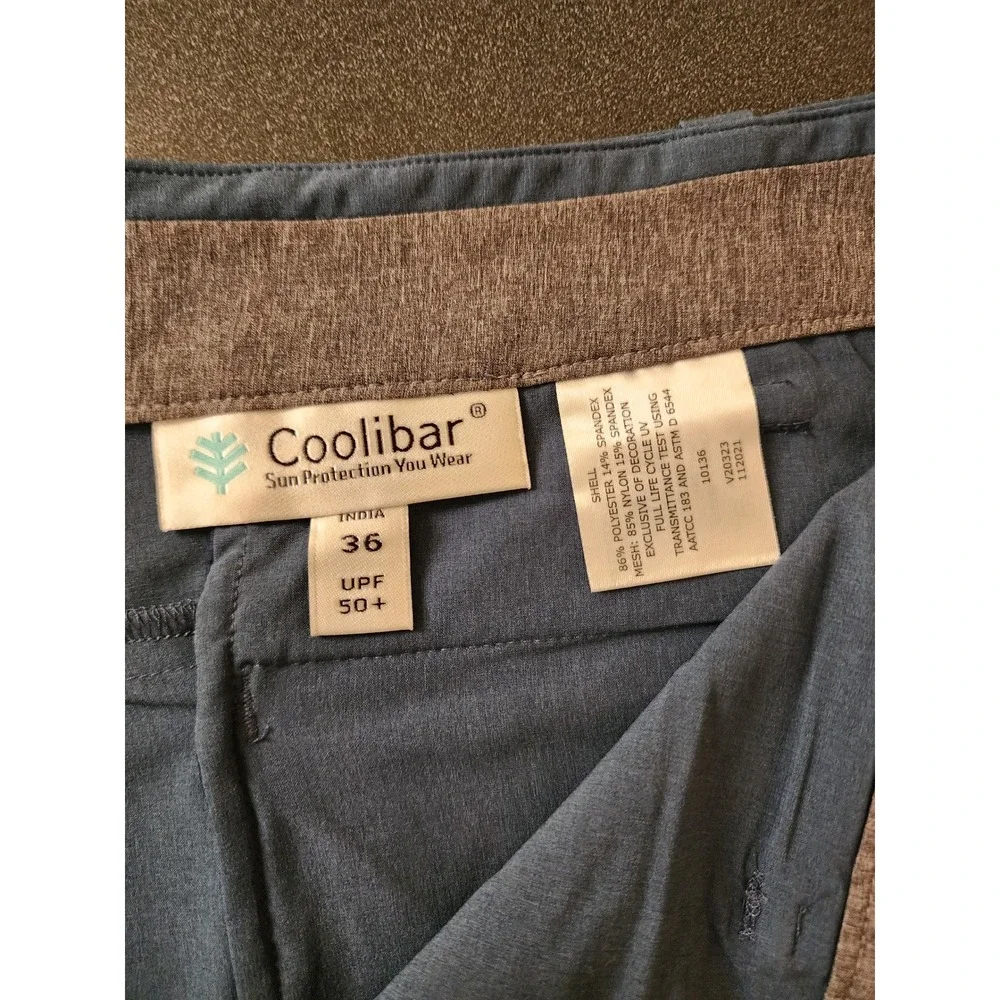 NWT Coolibar Mens 36 Shorts UPF 50+ Sun Protection Technical Utility Pockets New